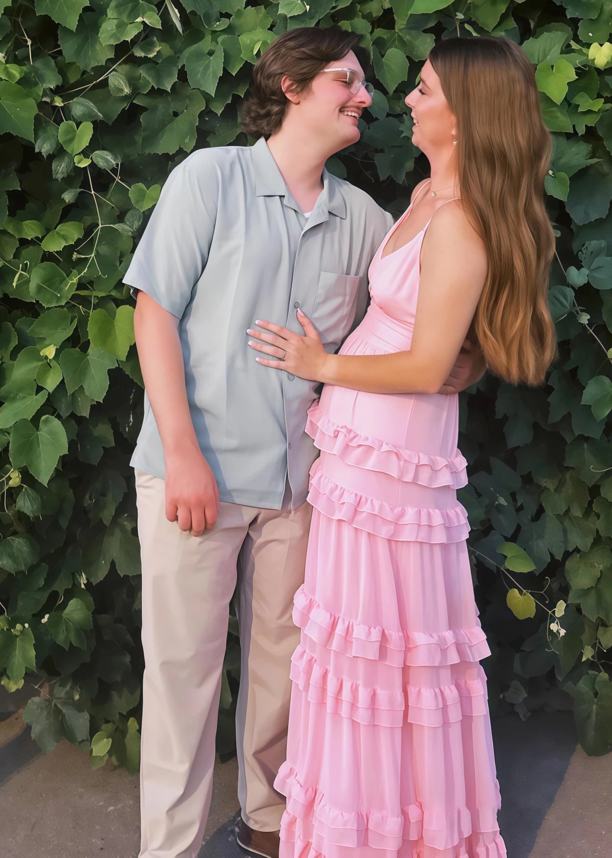 Astrid| Seriously Sensational Light Pink Spaghetti Straps Chiffon Bridesmaid Dress with A - Line and V - Neck - Price #price_variant_lowest# - Light Pink - PromDressClub