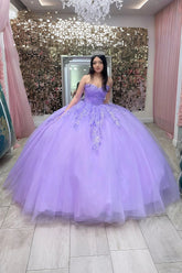 Hannah | Stunning Light Purple Quince Dress for Memorable Celebrations - Light Purple - PromDressClub