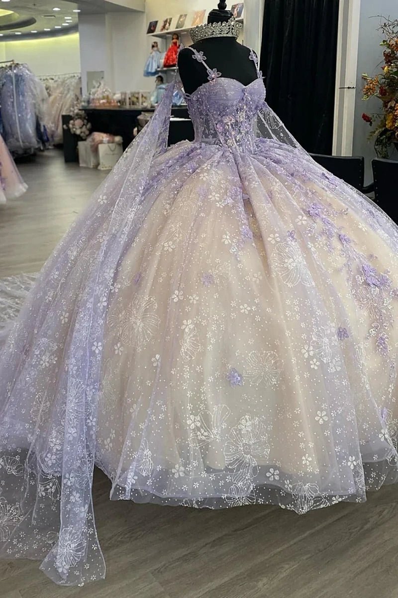 Karen | Unveil Your Fairytale in Lavender Quince Dresses - Light Purple - PromDressClub