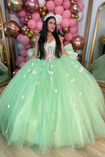Layla | Discover Your Dream Mint Green Quinceañera Dress – Style & Comfort Combined - Mint Green - PromDressClub