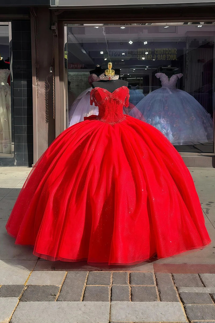 Lorelei | Discover Your Red Quince Dresses | Sparkle at Every Milestone - Red - PromDressClub