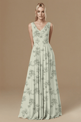 Sweetest Admirer Sage Green Floral Bridesmaid Dress Rustic Charm - Sage Floral - PromDressClub