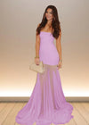 Daisy | Stunning Yellow Strapless Tulle Mermaid Prom Dress: Elevate Your Prom Night with Elegance Color Lavender