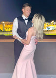 Emily | Glamorous A Pink Strapless Satin Mermaid Prom Dress – Elevate Your Prom Night Elegance