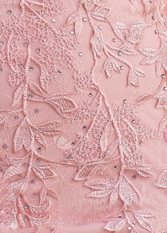 Amy | Bodycon Sage Green Lace Strapless Corset Homecoming Dress with Detachable Ballon Sleeves - Light Pink - PromDressClub