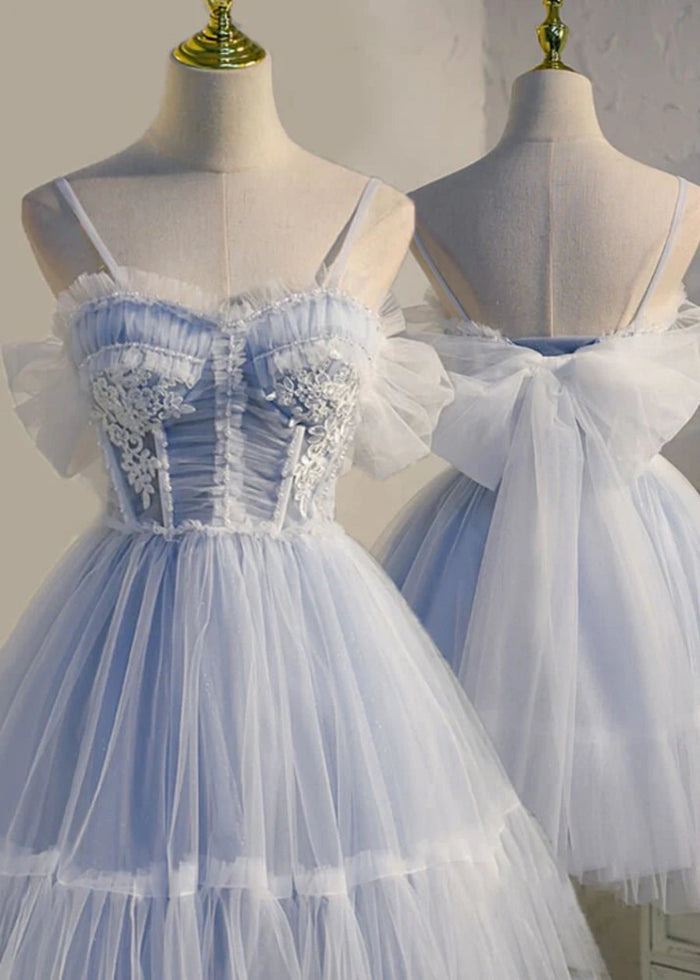 Azurael | Sparkle in Light Purple Homecoming Dress with Bow - Light Purple - PromDressClub