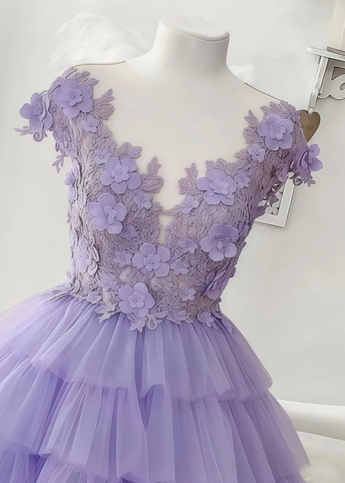Betrys | Discover Your Dream Lavender Homecoming Dress for 2025 - Lavender - PromDressClub