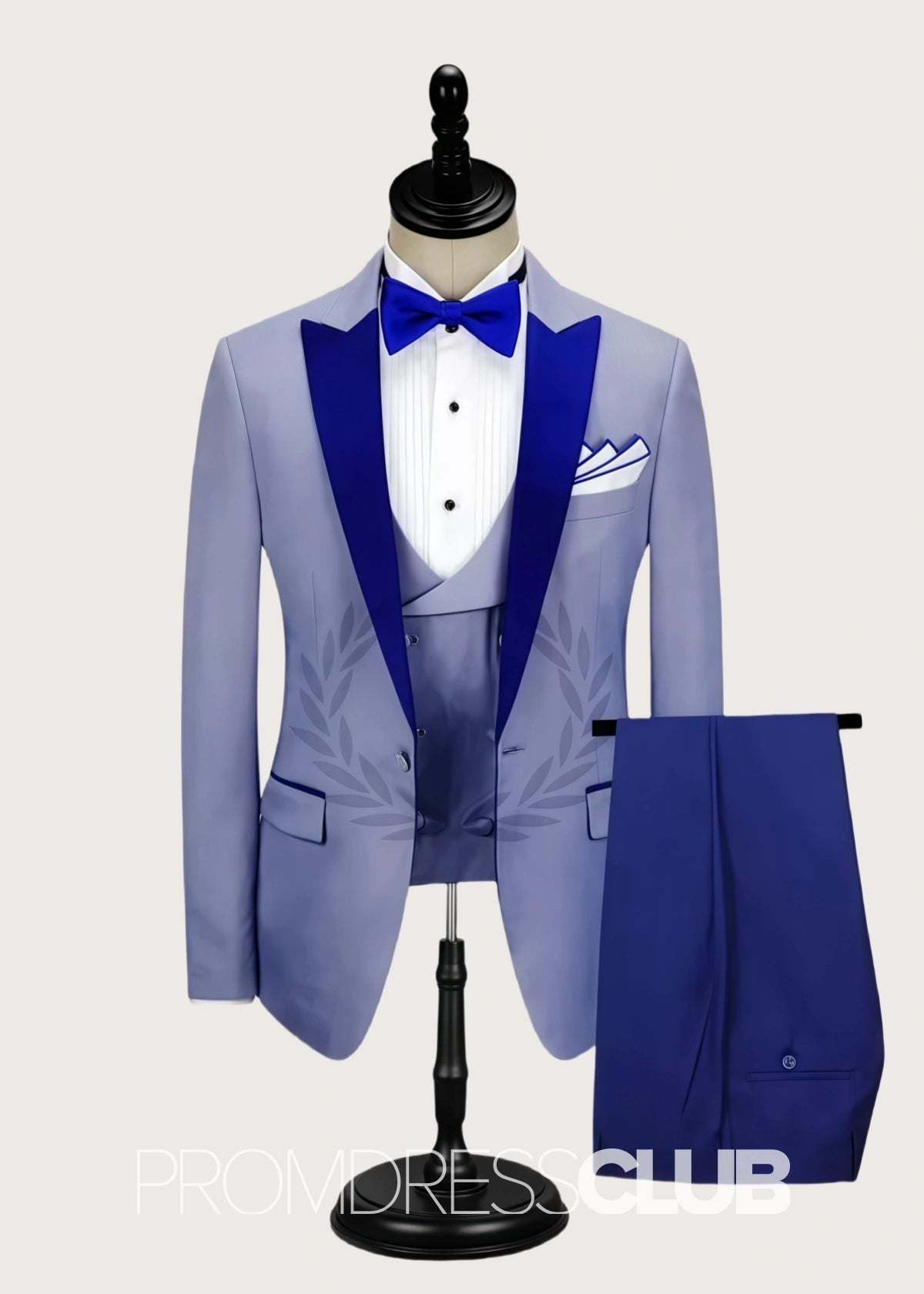 Cameron |Royal Blue Prom Suits For Men With Peak Lape Single Breasted - 34 - PromDressClub