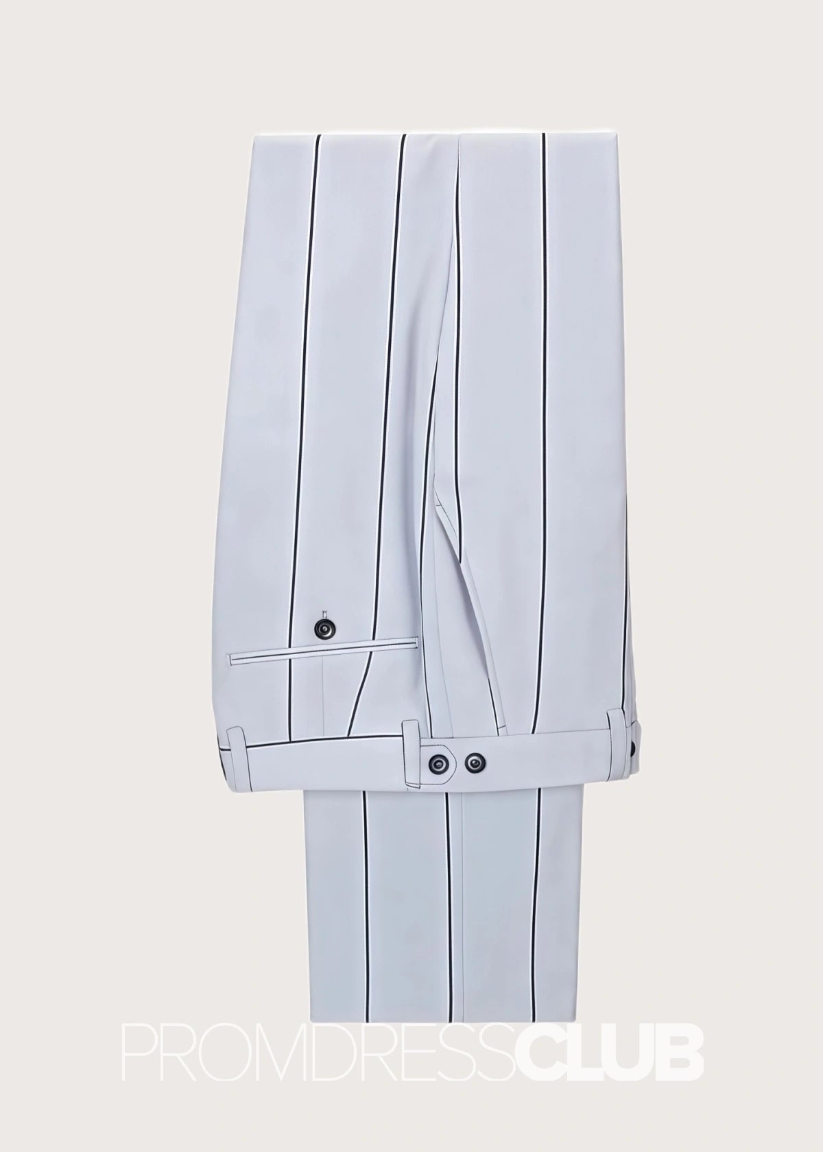 Carter |Handsome Grey Striped Prom Suits For Men With Peaked Lapel - Price #price_variant_lowest# - Grey - PromDressClub