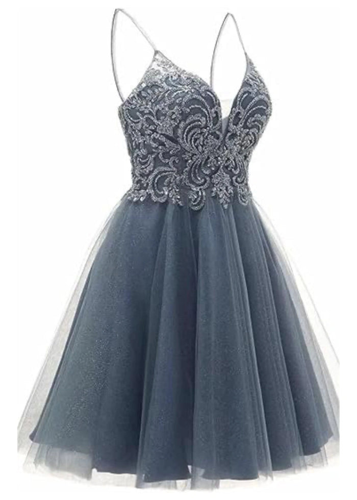 Clarentine | Discover the Perfect Dusty Blue Homecoming Dress for Your Big Night - Dusty Blue - PromDressClub