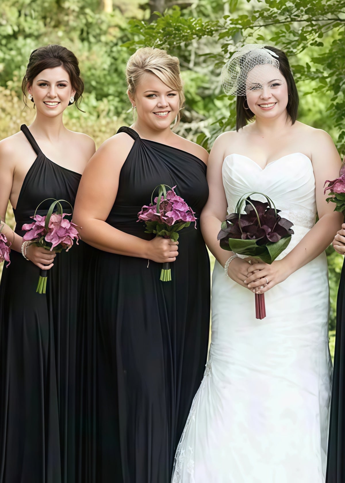 Cynthia | Most Beautiful Day Convertible Black Chiffon Maxi Bridesmaid Dress with ultiway Infinity - Black - PROMDRESS Club