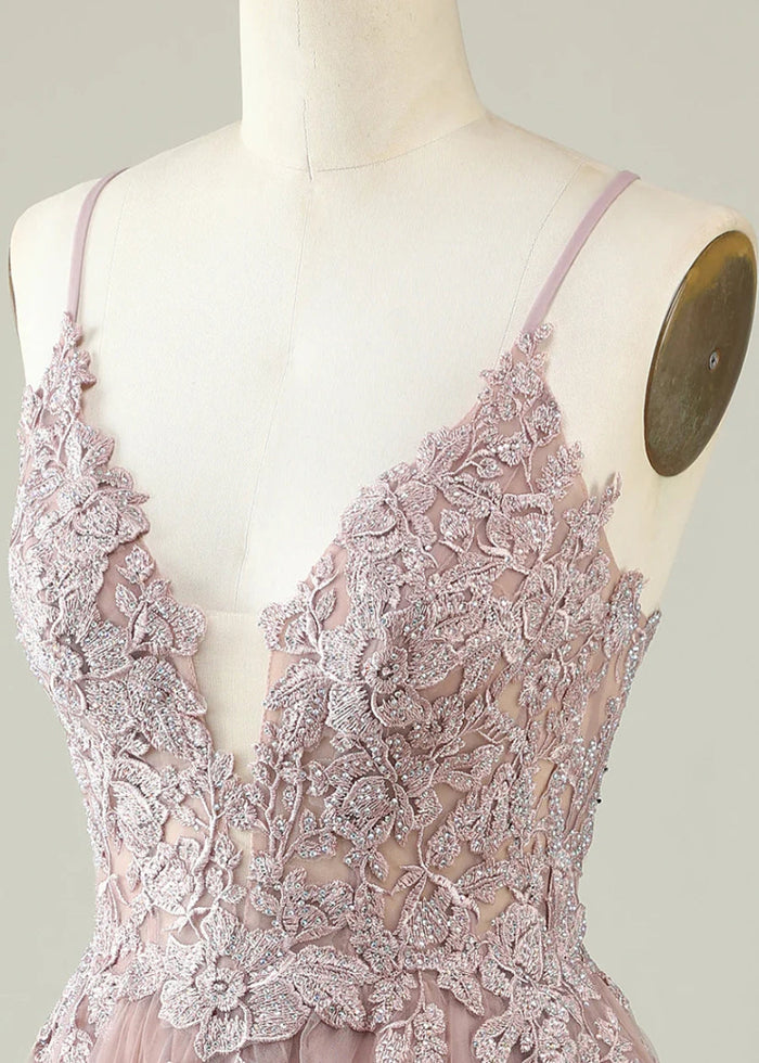 Deledda | Discover Your Dream Rose Gold Homecoming Dress - Sparkle in Style! - Rose Gold - PromDressClub