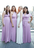 Denise | Epitome of Allure Infinity Lavender Chiffon Maxi Bridesmaid Dress with Multiway Convertible - Lavender - PROMDRESS Club