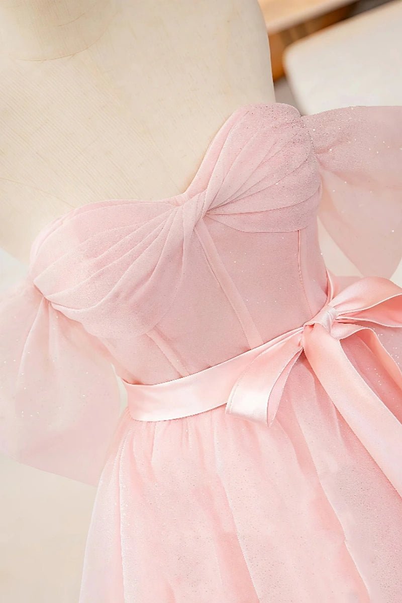 Esme | Gorgeous Light Pink Quinceanera Dresses with Bow - Stylish & Charming - Light Pink - PromDressClub