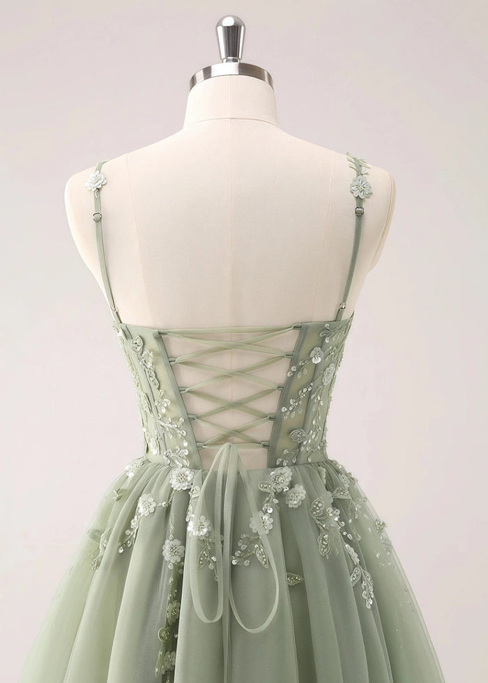 Etheldreda | Royal Blue Homecoming Dress: Unforgettable Elegance for Your Special Night - Sage - PromDressClub