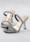 Glamorous Gold Block Heels High Sandals – Stylish Square Toes Heel for Every Festive Moment Color Grey