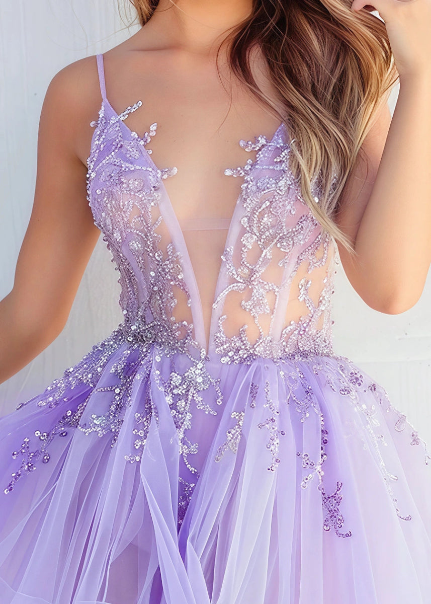 Gwendolyn | Discover the Perfect Light Purple Homecoming Dress for Your Memorable Night - Light Purple - PromDressClub