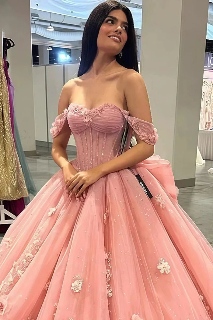 Harriet | Beautiful Elegant Pink Quinceanera Dresses for Unforgettable Moments - Pink - PromDressClub