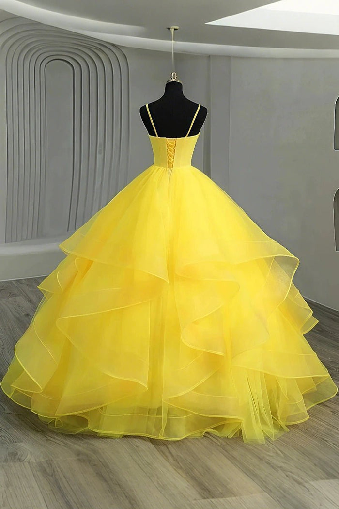 Irene | Beautiful Yellow Quinceanera Dresses for Memorable Occasions - Yellow - PromDressClub