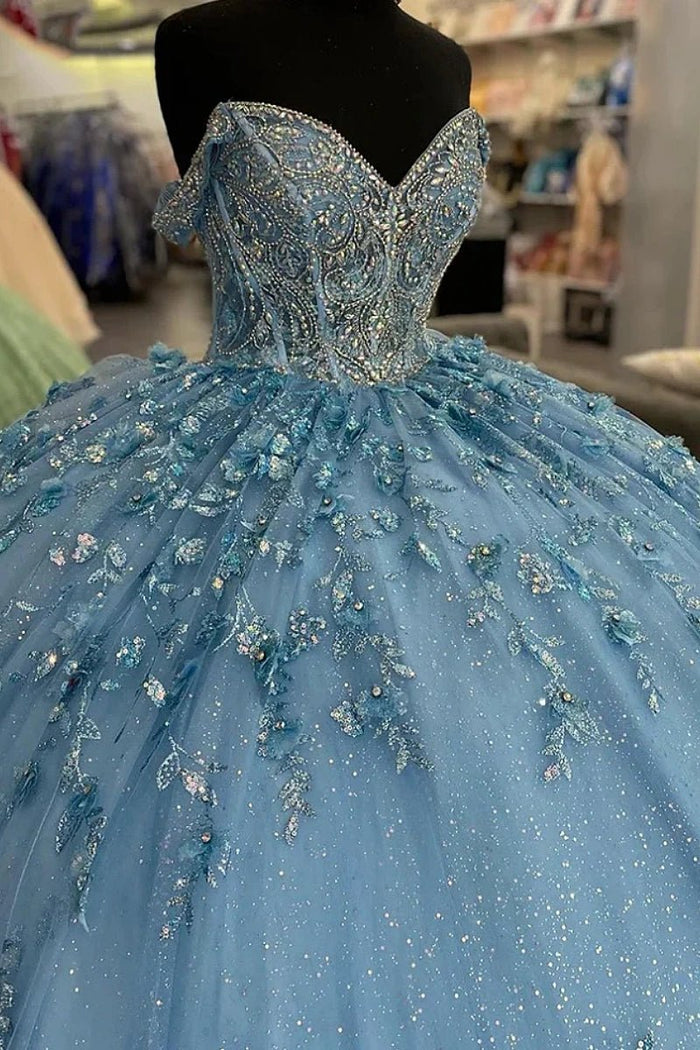 Jocelyn | Step Into Elegance with Stunning Light Blue Quince Dresses - Light Blue - PromDressClub