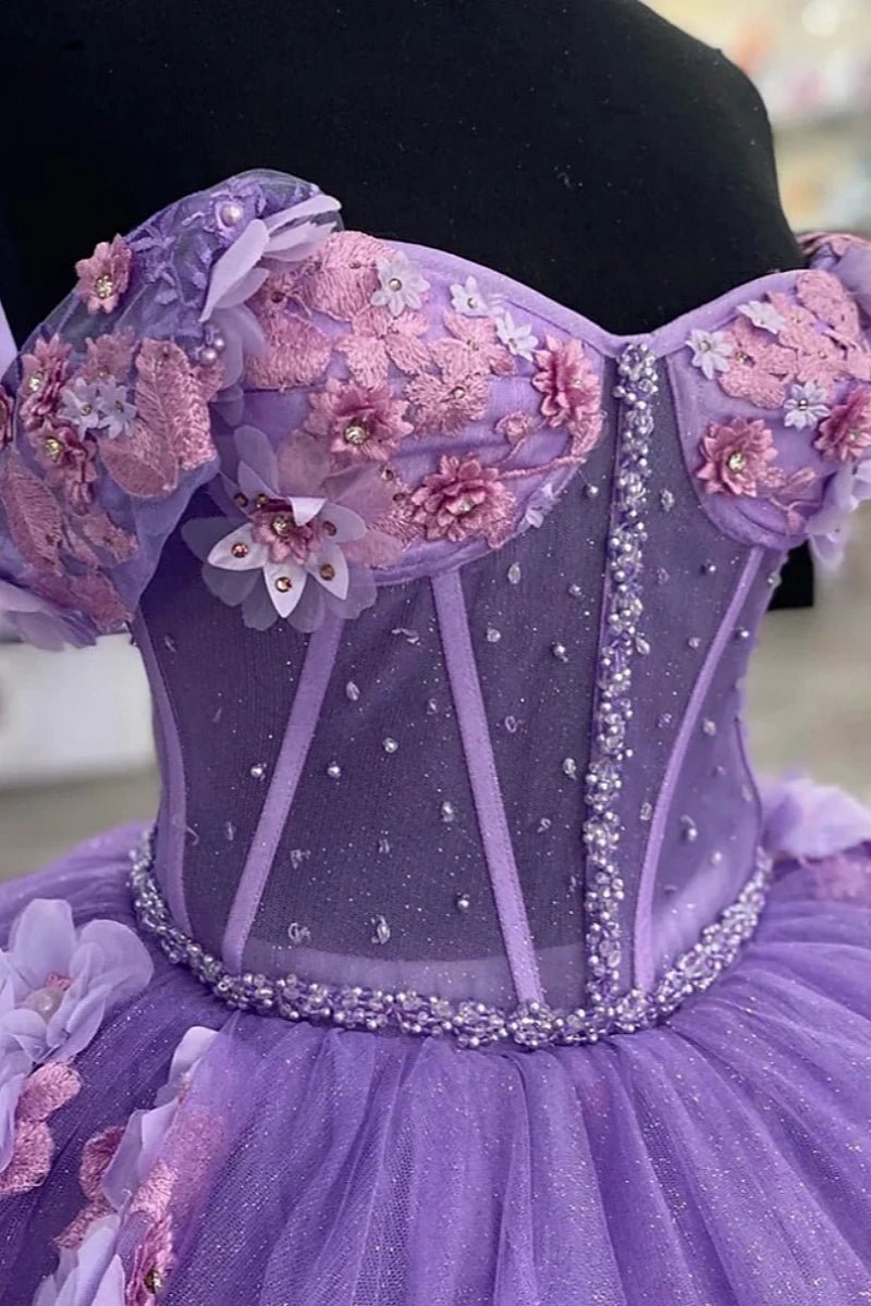 Josephine | Step Into Magic with Enchanting Purple Quince Dresses - Light Purple - PromDressClub