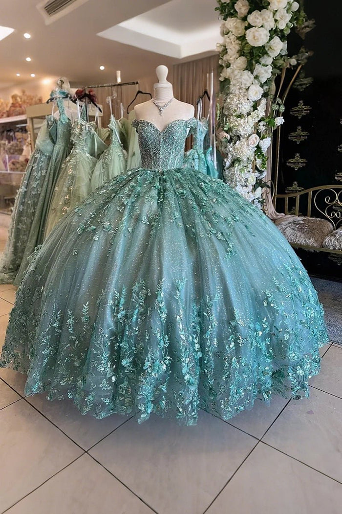 Katie | Discover Stunning Green Quince Dresses for Your Fairytale Moment - Mint Green - PromDressClub