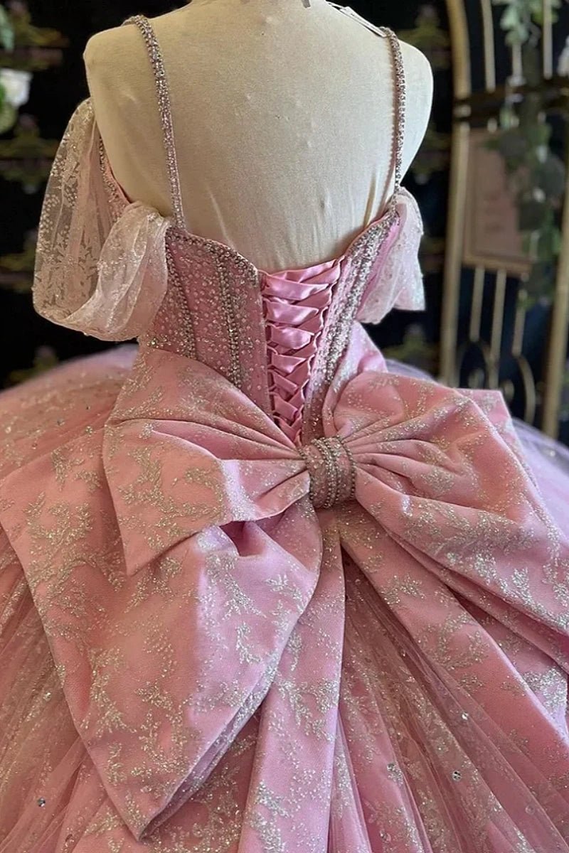 Katrina | Step Into Elegance with Pink Quince Dresses Featuring a Statement Bow - Pink - PromDressClub