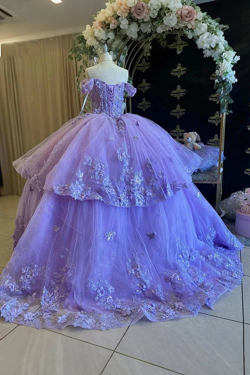 Keira | Step Into Magic with Stunning Purple Quince Dresses - Light Purple - PromDressClub