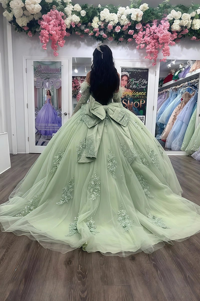 Kristin | Shine Bright in Stunning Sage Green Quince Dresses - Sage - PromDressClub