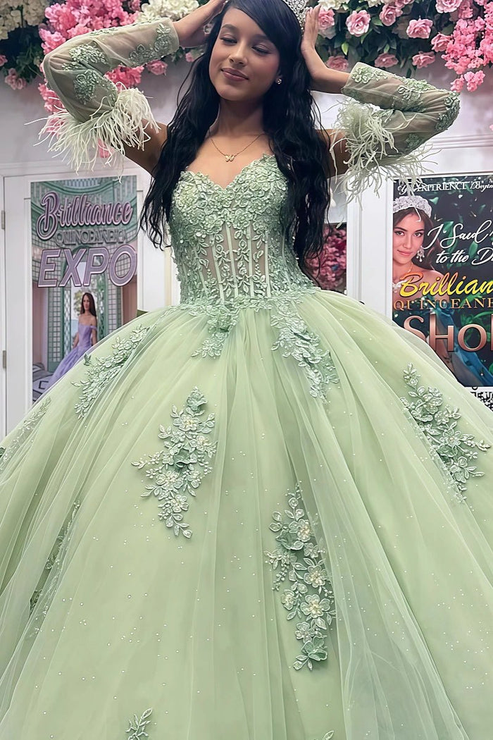 Kristin | Shine Bright in Stunning Sage Green Quince Dresses - Sage - PromDressClub