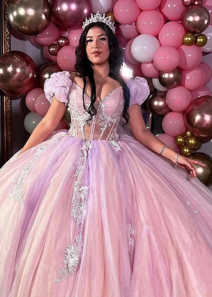 Lauren | Own Your Spotlight in Dreamy Light Purple Quince Dresses - Light Purple - PromDressClub