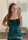 Lindsay | Sparkly Mermaid Emerald Green Sequin Long Prom Dress - Emerald Green - PROMDRESS Club