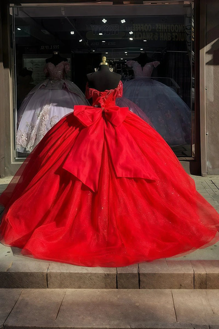 Lorelei | Discover Your Red Quince Dresses | Sparkle at Every Milestone - Red - PromDressClub