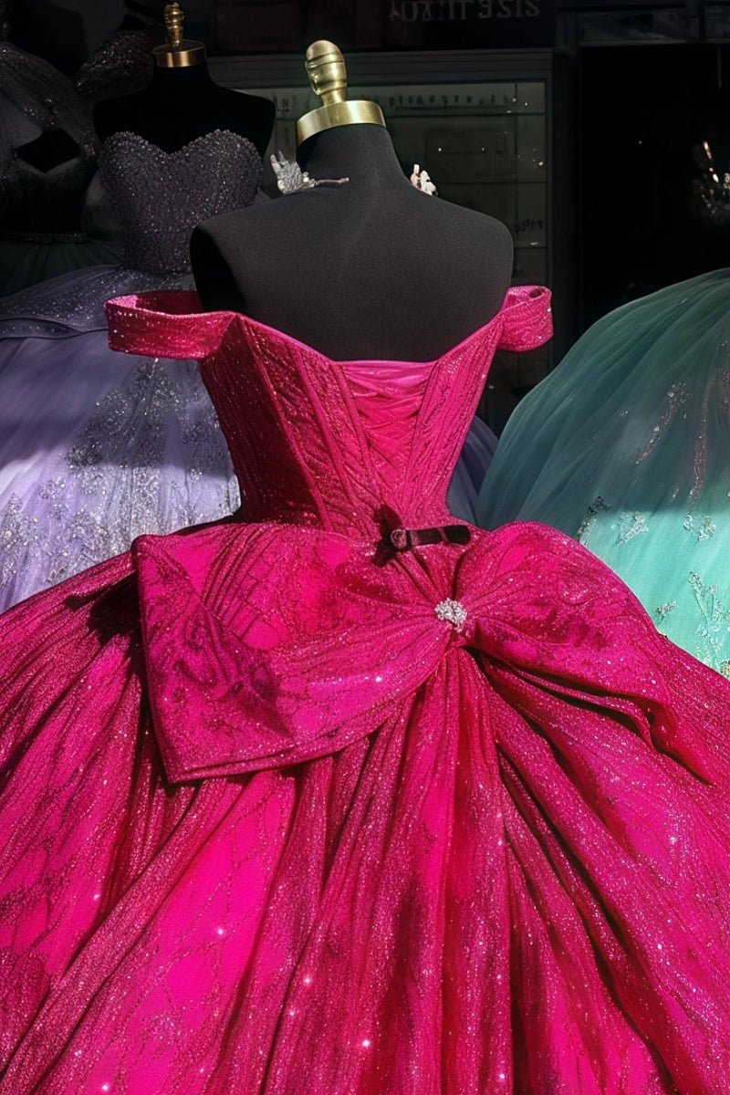 Louisa | Purple Quinceañera Dresses: Find Your Dream 15th Birthday Gown - Fuchsia - PromDressClub