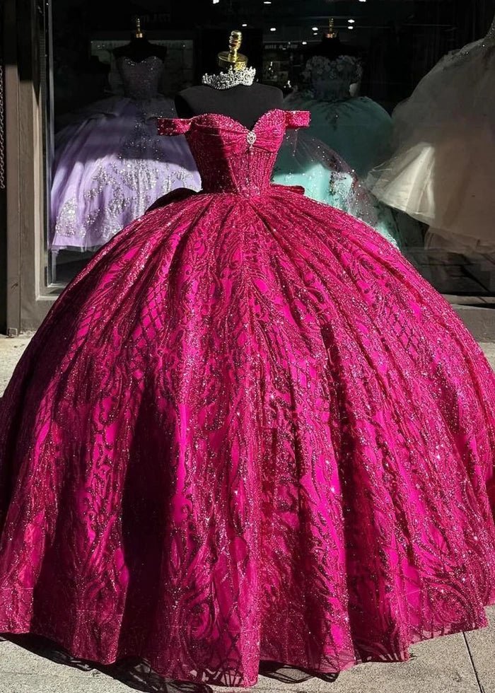 Louisa | Purple Quinceañera Dresses: Find Your Dream 15th Birthday Gown - Fuchsia - PromDressClub