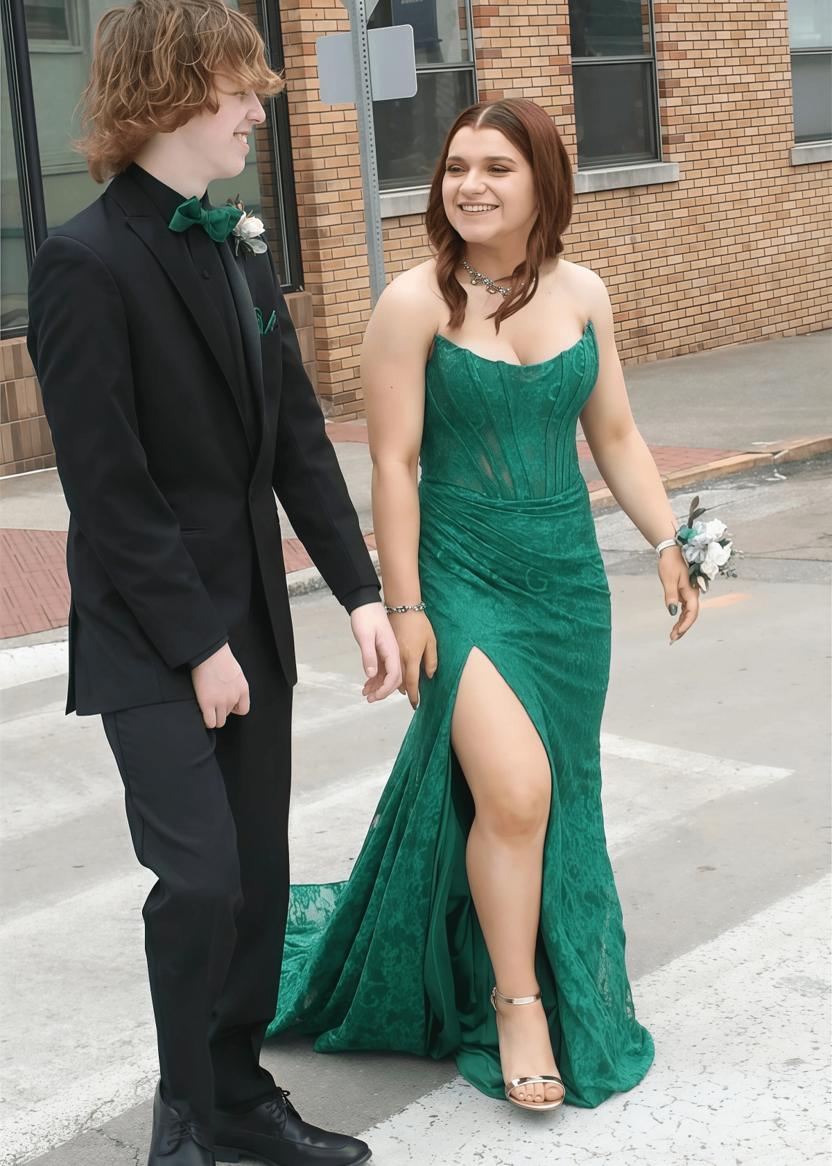 Lynn | Mermaid Plus Size Emerald Green Long Prom Dress - Emerald Green - PROMDRESS Club