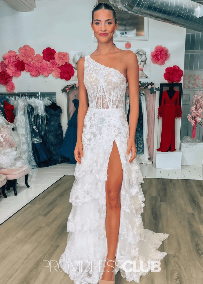 Myrna | A Line Sequin - Embroidery Light Purple Long Formal Dress - Price #price_variant_lowest# - Ivory - PromDressClub