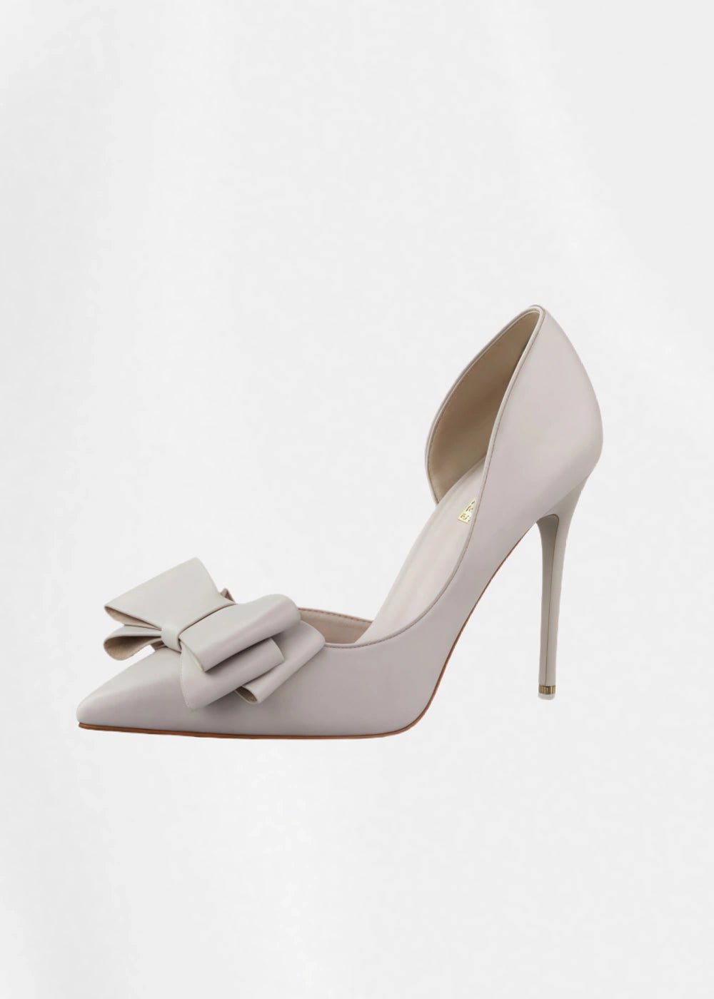 Stylish Light Blue and Pink High Heels Prom Shoes with Bow Detail – Perfect for Every Elegant Occasion! - Grey - PromDressClub