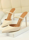 Stylish Women White Sandals: Elevate Your Look with Pointed Toe Sandals Color White