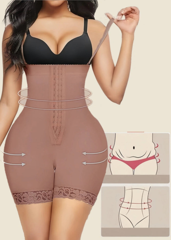 Ultimate Booty Lifting Shapewear Black Brown for Curves Confidence - Brown - PromDressClub