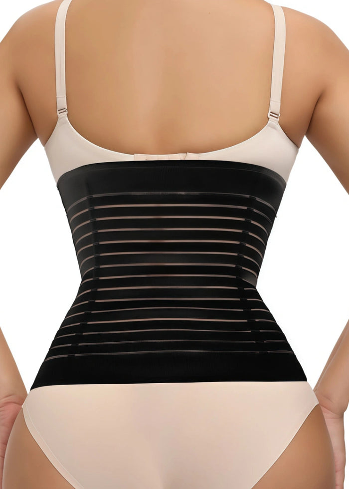 Ultimate Waist Cinching Shapewear Comfortable Tummy Control Corsets for Every Body - Black - PromDressClub