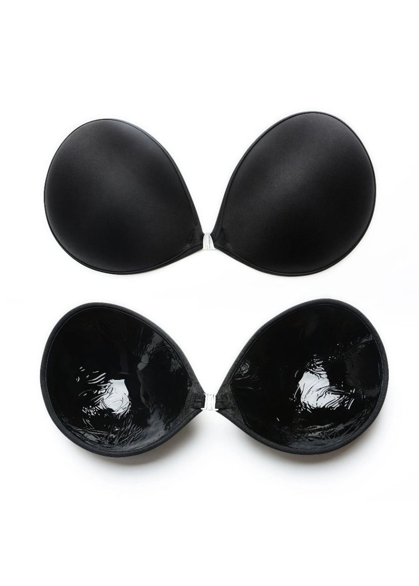 Ultra - Comfortable Silicone Bras Black and Nude Essentials for Effortless Style - Black - PromDressClub